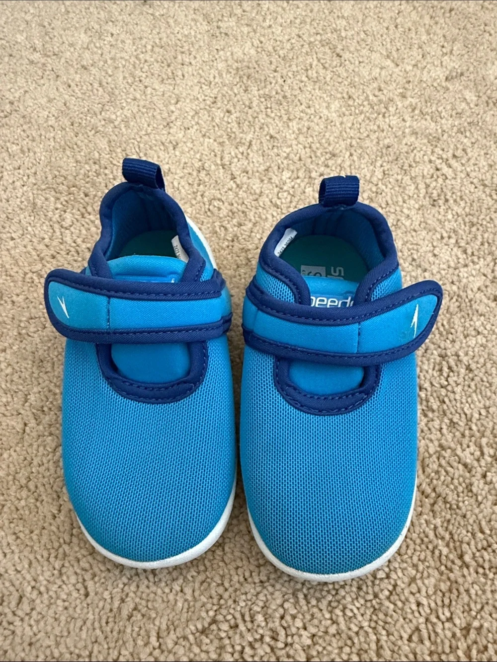 Speedo Kids Blue and Navy Hook-and-Loop Water Sneakers